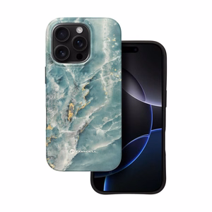 Ümbris jaoks iPhone 15 PRO Forcell F-Protect Mirage compatible with Magsafe Military Drop-Test roheline marble