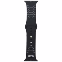 Rihm Audi Geometric Pattern Silicone Watch Strap jaoks Apple Watch 44/45/46/49mm must