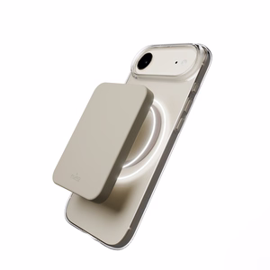 Puro Lite Mag TPU+PC Ümbris Compatible with MagSafe jaoks iPhone 17 Air - Läbipaistev with Brown Ring