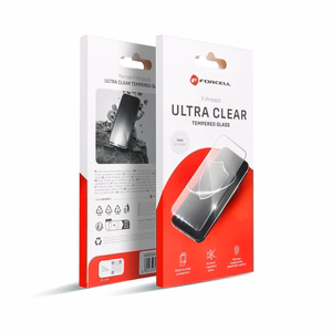 Karastatud klaas to iPhone 12 / 12 PRO Forcell Ultra Clear Glass must