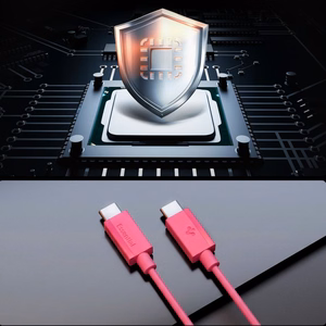 Spigen Essential EB6015CC USB-C kaabel, 60 W, 100 cm – roosa