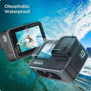 Spigen Glass.tR Slim Karastatud klaas + Film 2-Set jaoks GoPro Hero 9 / 10 / 11 / 12 - läbipaistev