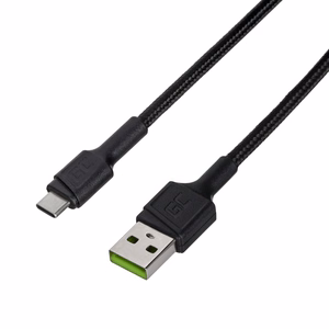 Green Cell KABGC25 USB-A–USB-C kaabel, 0.3 m, must
