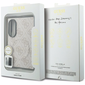 Roosa Guess 4G Classic MagSafe ümbris Samsung Galaxy Z Fold8 telefonile