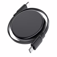 Acefast C13-03 USB-C - USB-C 60W Kaabel Retractable - must