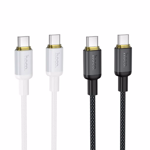 Cable USB C to USB C Hoco 3A 60W 1 m X128 Benefit black