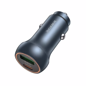 Borofone Autolaadija BZ32B Fresh - USB + Type C - QC 3.0 PD 48W hall