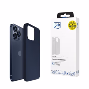 3mk Silicone Ümbris jaoks iPhone 15 Pro - Tumesinine