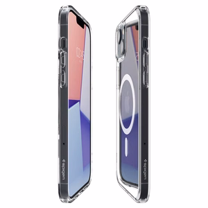 Spigen Ultra Hybrid Mag ümbris MagSafe'iga iPhone 14-le - läbipaistev/valge