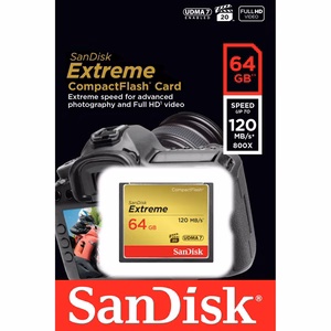 CompactFlash mälukaart SANDISK 64GB SDCFXSB-064G-G46