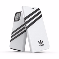 Adidas OR Booklet Ümbris PU jaoks iPhone 12 / 12 Pro 6.1" - valge and must