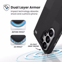 Speck Presidio2 Grip Magnet - Samsung Galaxy S26 Ultra MagSafe ümbris (must/Slate hall/valge)