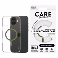CARE by PanzerGlass Flagship Ümbris iPhone 16 Plus 6.7" roheline/roheline MagSafe 1371