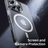 Rock Crystal Series Magnetic Ümbris jaoks Iphone 16 Plus läbipaistev