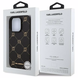Karl Lagerfeld Magsafe Karl Head Ümbris jaoks iPhone 16 Pro Max - must