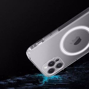 Ümbris iPhone 12 PRO MAX Clear Mag Cover (STR), ühildub MagSafe'iga, läbipaistev