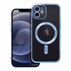 Чехол для iPhone 12 Electro Mag Cover совместимый с MagSafe синий