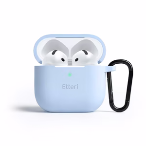 Etteri силиконовый чехол для AirPods 4 голубой