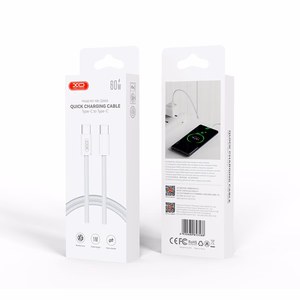 XO kaabel NB-Q260A PD USB-C - USB-C 1m valge 60W