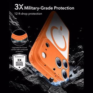 ESR Classic Hybrid MagSafe ümbris mudelitele iPhone 18 Pro / 17 Pro, oranž