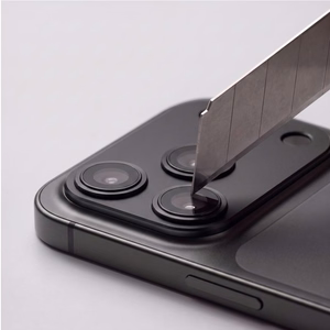 Must Tech-Protect CamFull Fit+ alumiiniumist ja karastatud klaasist kaameramooduli kaitse Apple iPhone 18 Pro telefonile