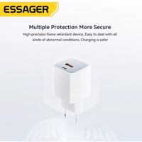 Laadija Essager "GaN Polestar" Valge 33W (PD / QC3.0)