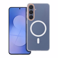 Ümbris GO ORANGE ühildub MagSafe jaoks SAMSUNG S26 Edge läbipaistev