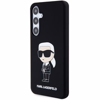 Karl Lagerfeld Silicone Ikonik ümbris jaoks Samsung Galaxy S24+ - must