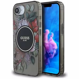 Guess IML Flowers MagSafe iPhone 16e Ümbris - Must