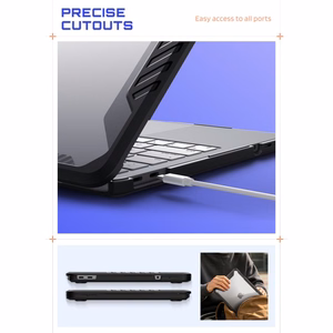 Supcase Unicorn Beetle Pro ümbris MacBook Neo 13" 2026 jaoks, läbipaistev must