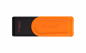 Kingston DataTraveler Exodia S USB 3.2 mälupulk, 256 GB, must / oranž