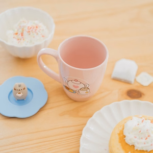 Pusheen - Ceramic mug with silicone lid and 3D figure 350 ml