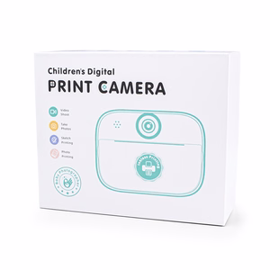 Mini termoprinter lastele kaamera ja videokaameraga - roosa