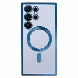 Metallic Magsafe Ümbris jaoks Samsung Galaxy S24 Ultra Sinine