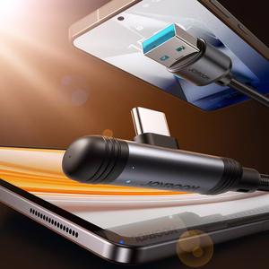 Joyroom S-A56 EnjoyX Series 90° USB-A - USB-C 3A kaabel 1.2m - must