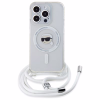 Karl Lagerfeld Crossbody IML Karl Head Magsafe Ümbris jaoks iPhone 16 Pro Max - Clear