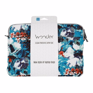 Wonder Sleeve Laptop 15-16 inches valge poppies