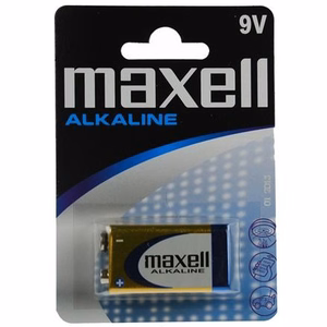 MAXELL aluseline patarei 9V, 6LR61, 1 tk.