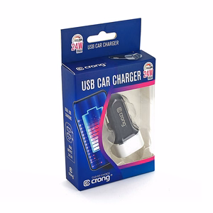 Crong Power 24 W autolaadija 2 USB-A pordiga, 2.4 A, alumiiniumist