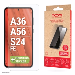 Karastatud klaas 2D ekraanikaitse Samsung Galaxy A37/A57/A36/A56/S24 FE/S25 FE/A27 jaoks