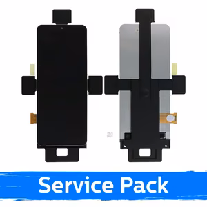 LCD ekraan ühilduv Samsung F721 Flip 4 (SISEMINE) must (Service Pack) (NF versioon)