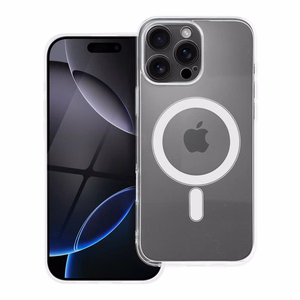 Чехол для iPhone 16 PRO MAX Clear Case 2 mm Mag Cover совместимый с MagSafe (защита камеры) прозрачный