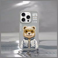 Nimmy Cool&Cute 2.0 Bear Ümbris jaoks iPhone 15 Pro Max - Hall