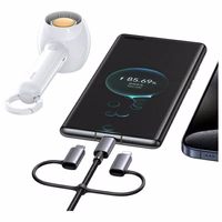 USAMS kaabel 6in1 Fast charging 60W 1,2m Data Cable Digital dispay Aluminium Alloy Seria Sufeng SJ713