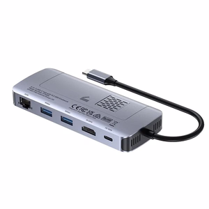 UNITEK aktiivne USB-C jaotur 10Gbps, M.2, HDMI, PD 100W