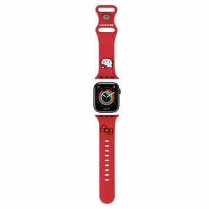 Hello Kitty silikoonist Kitty Head rihm Apple Watch 38/40/41mm - punane