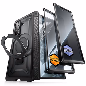 Supcase UB Grip Mag MagSafe ümbriste komplekt, 2 tk, Samsung Galaxy Z Fold 8 jaoks, must
