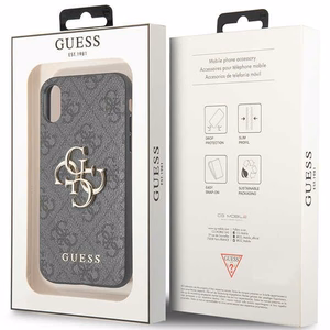 Guess 4G Big Metal Logo iPhone X/XS Ümbris - hall