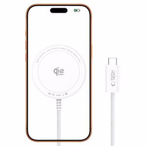 Tech-Protect A54 MagSafe Qi2.2 25 W juhtmevaba laadija – valge