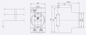 Modulaarne pistikupesa TMS-5, 16A, EL